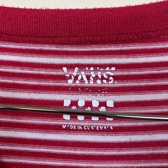 Vans red white short sleeve crop top - Picture 4 of 6